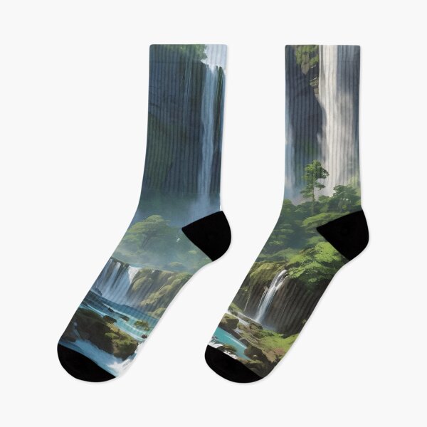 Item preview, waterfalls in the green forest or green jungle 20   designed and sold by AA-designstore.
