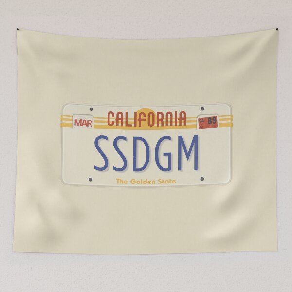 Item preview, SSDGM Retro License Plate designed and sold by bestofkat.