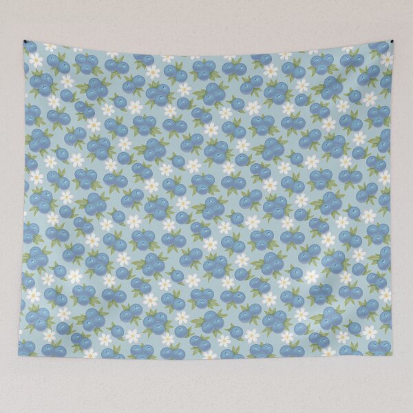 Item preview, Blueberry Pattern - blue  designed and sold by Arty and Awkward.