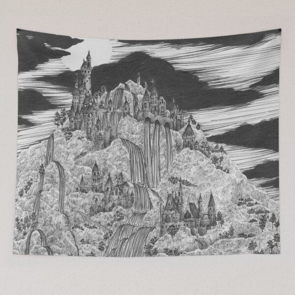 Item preview, Cascading Castles designed and sold by ECMazur Art.