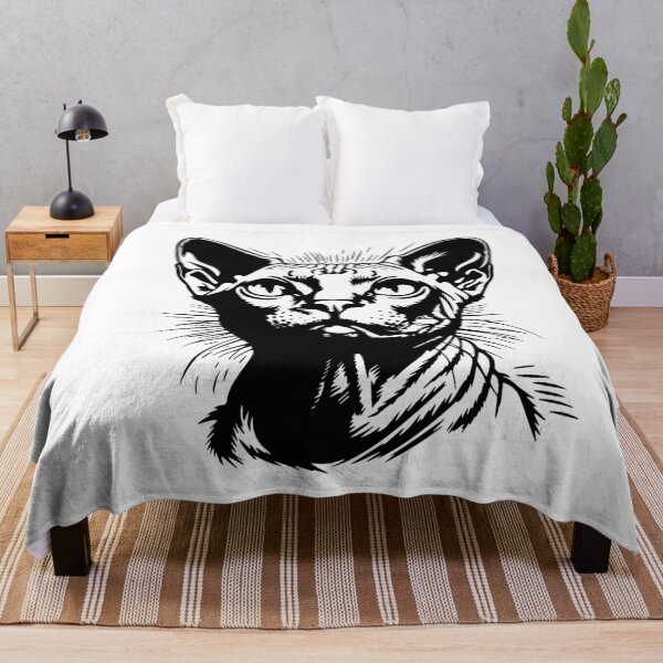 Item preview, Sphynx Cat Minimalist Line Art Illustration designed and sold by House Of Roza.