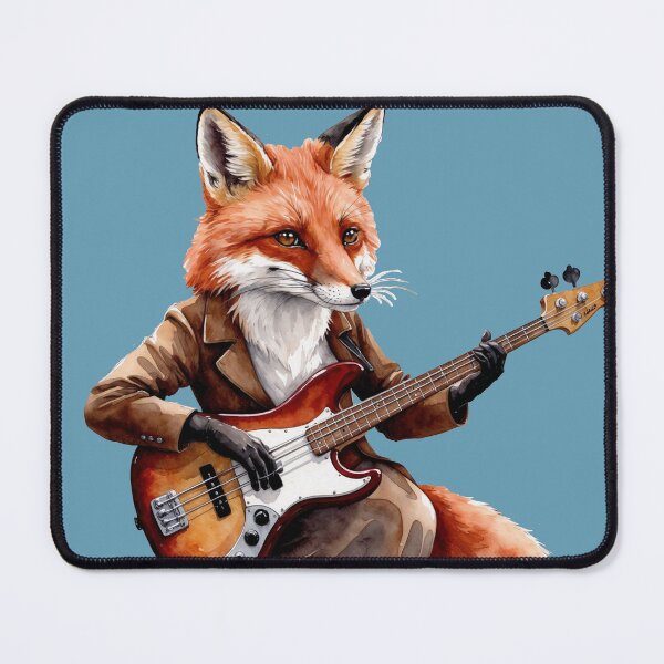 Item preview, Fox playing the Bass Guitar designed and sold by QuidNimbus.