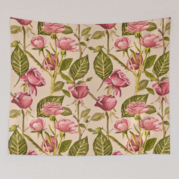 Item preview, Roses watercolor art pattern designed and sold by cutecrazytshirt.