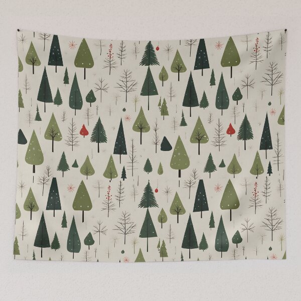 Item preview, Christmas pattern minimal tree an balls designed and sold by Rs-Design83.