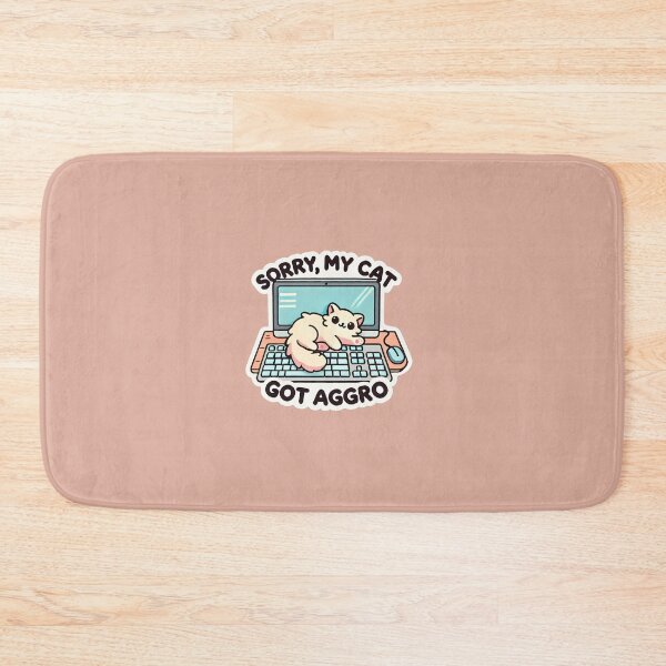 Item preview, Sorry, My Cat Got Aggro MMO Design designed and sold by SphynxLove855.