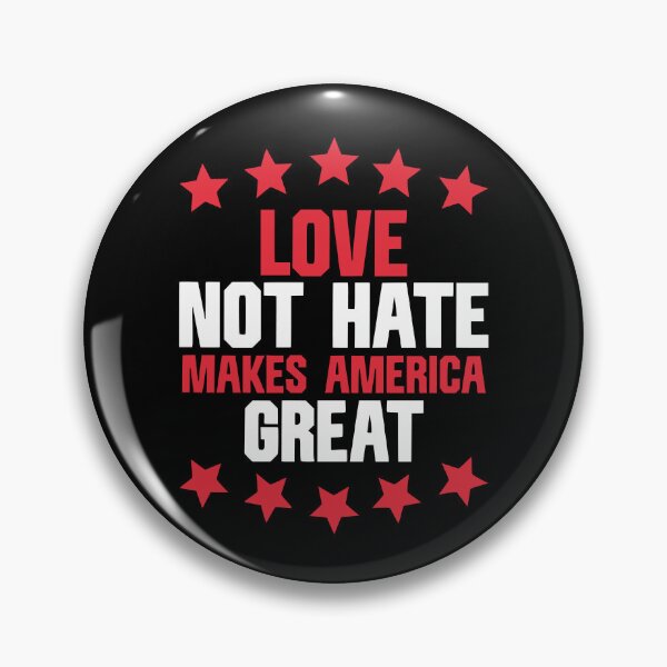 Item preview, Love Not Hate Makes America Great USA Heart  designed and sold by My Kozy Shoppe.
