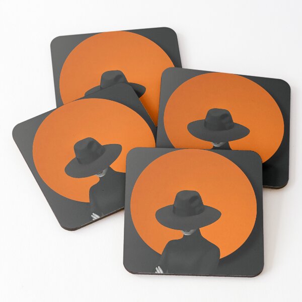 Item preview, Elegant Woman in Hat with Orange Circle designed and sold by NextTimeDesigns.