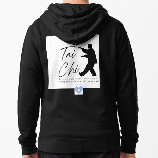 Item preview, Tai chi for days when there's more people pulling you down that  lifting you up (back)! Black designed and sold by Huanying Holistics.