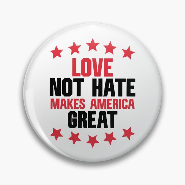 Item preview, Love Not Hate Makes America Great USA Heart  designed and sold by My Kozy Shoppe.