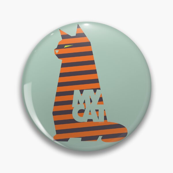 Item preview, My Cat striped orange designed and sold by burbuja.
