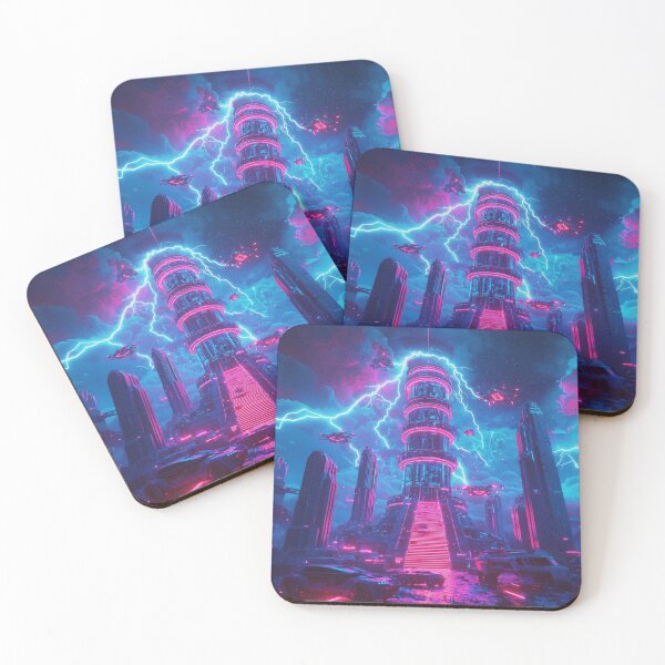 Item preview, Cyberpunk Tower of Babel designed and sold by FuturiTravel.