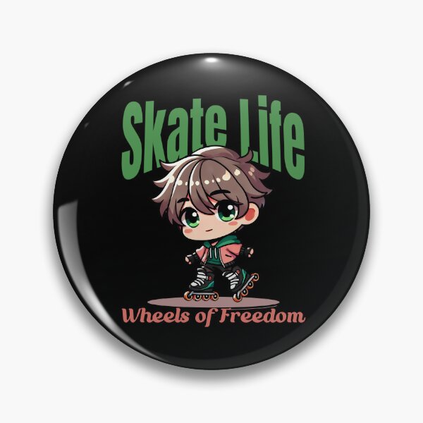 Item preview, skate life wheels of freedom,kawaii moto queen designed and sold by LWOI.