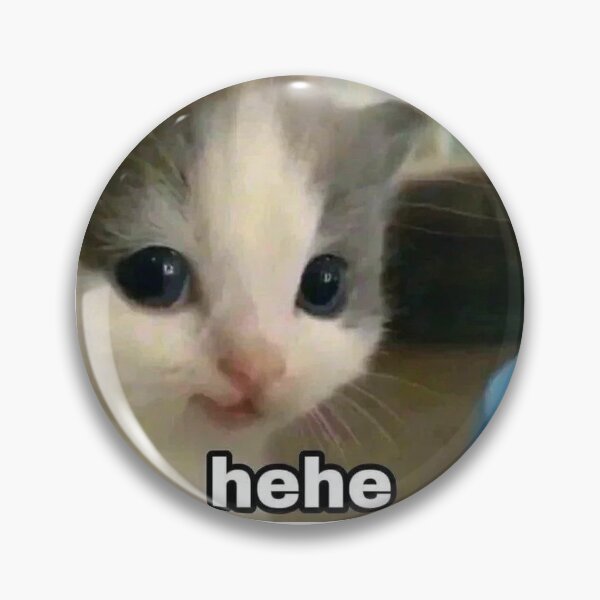Item preview, hehe cat meme sticker funny designed and sold by ececucn.