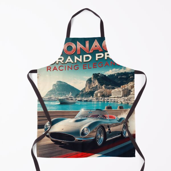 Item preview, Retro Roadster Design: Monaco Harbor and Cliffs designed and sold by Ceemko's Vintage Corner.
