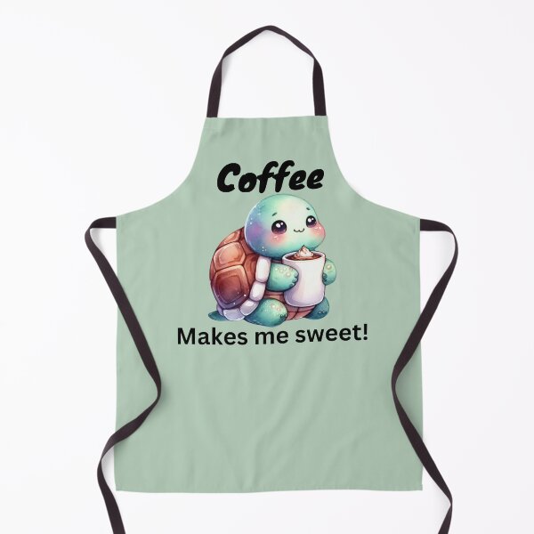 Item preview, Coffee makes me sweet turtle designed and sold by Janetlousart.