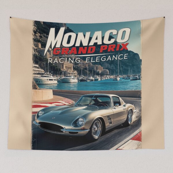 Item preview, 1960s Grand Prix Nostalgia: Sleek Racing Elegance designed and sold by Ceemko's Vintage Corner.