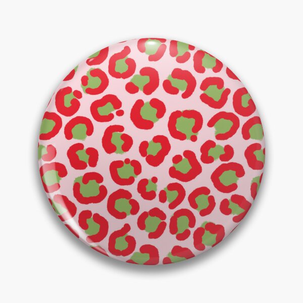 Item preview, Bold Red and Green Leopard Print - Modern Animal Pattern designed and sold by Studio Dotsch.