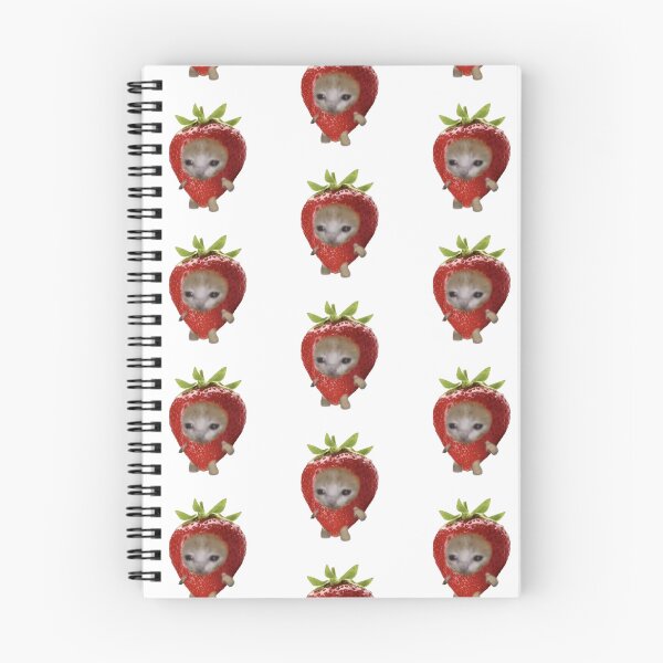 Item preview, strawberry cat meme sticker funny cute designed and sold by ececucn.