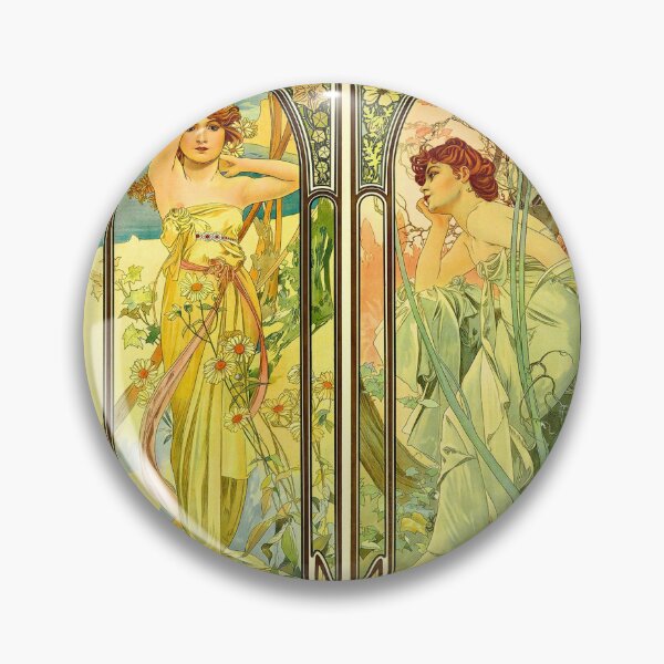 Item preview, Alphonse Mucha Spring Summer Autumn Winter designed and sold by SummerlandsArt.