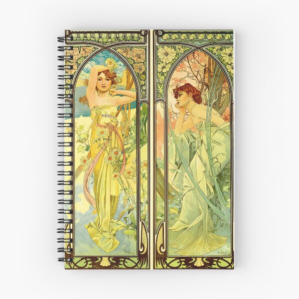 Item preview, Alphonse Mucha Spring Summer Autumn Winter designed and sold by SummerlandsArt.