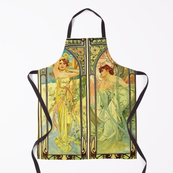 Item preview, Alphonse Mucha Spring Summer Autumn Winter designed and sold by SummerlandsArt.