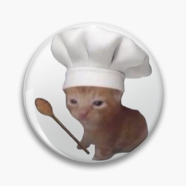 Item preview, chef cat meme sticker funny cute designed and sold by ececucn.