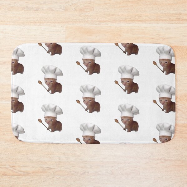Item preview, chef cat meme sticker funny cute designed and sold by ececucn.