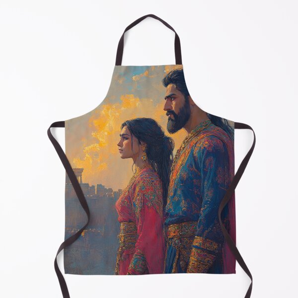 Item preview, Persian Royal Couple at Ancient Persepolis designed and sold by PersiaArts.