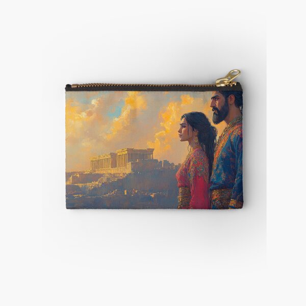 Item preview, Persian Royal Couple at Ancient Persepolis designed and sold by PersiaArts.