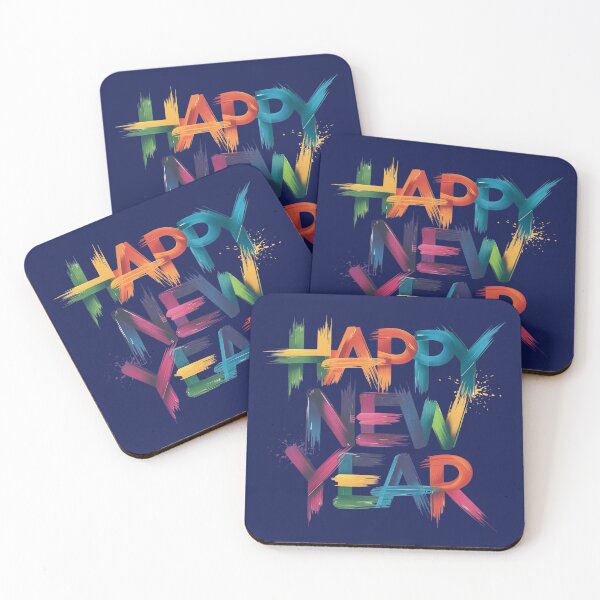Item preview, Happy New Year Design - Colorful Brushstroke - 2025 designed and sold by 19Beauty.