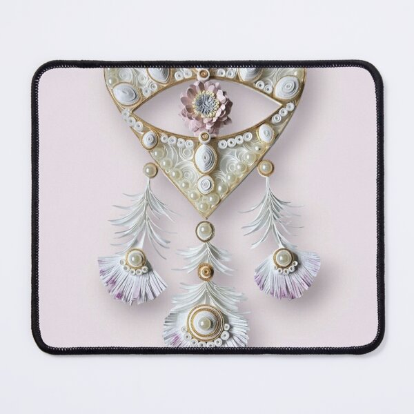 Item preview, evil eye heart dream catcher designed and sold by Sweetpaperdesignsol Hyunah Yi.