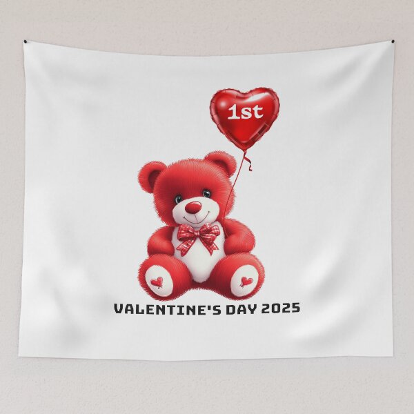 Item preview, Baby's First Valentine's Day 2025 designed and sold by QuirkyChicArts.