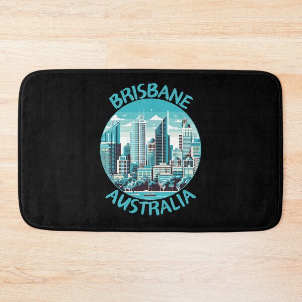 Item preview, Brisbane in Queensland Australia Art Travel Emblem designed and sold by MaateoDesign.