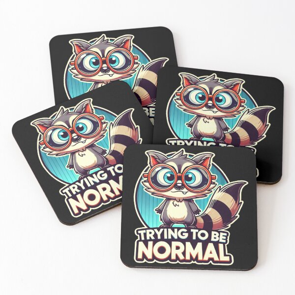 Item preview, Quirky Raccoon - Pretending to Be Normal designed and sold by Aredbox.