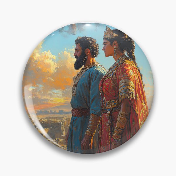Item preview, Persian King and Queen at Persepolis designed and sold by PersiaArts.