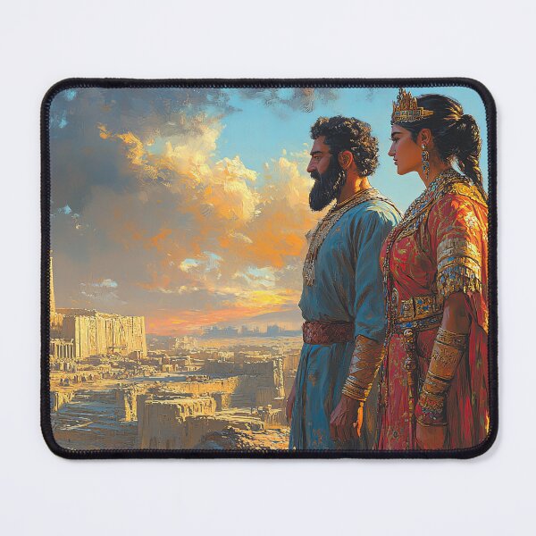 Item preview, Persian King and Queen at Persepolis designed and sold by PersiaArts.