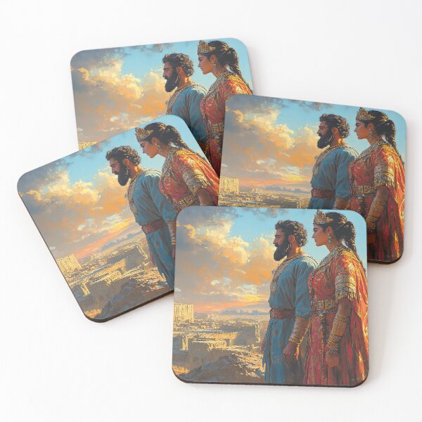 Item preview, Persian King and Queen at Persepolis designed and sold by PersiaArts.