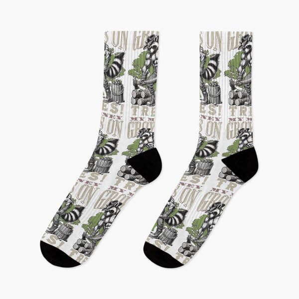 Item preview, MY MONEY GROWS ON TREES - MUSCULAR LUMBERJACK RACCOON designed and sold by justyna-s28.
