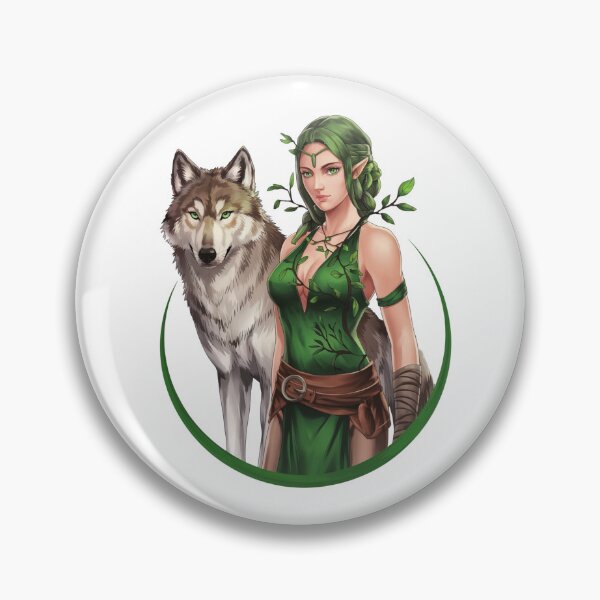 Item preview, Druid with White Wolf, Mythical Style designed and sold by Cr320.