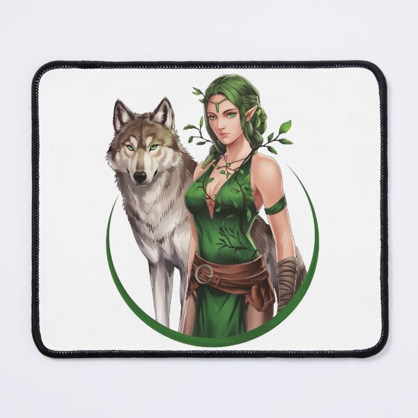 Item preview, Druid with White Wolf, Mythical Style designed and sold by Cr320.