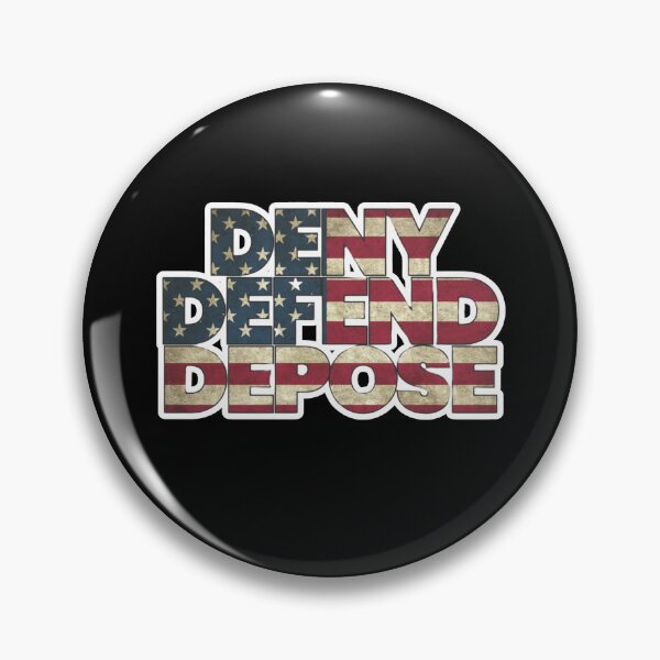 Item preview, Deny Defend Depose Bold American Flag Statement Design designed and sold by khamm123.