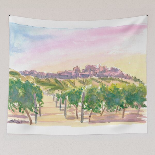 Item preview, La Morra Heart of Langhe Vineyards at Sunset designed and sold by artshop77.