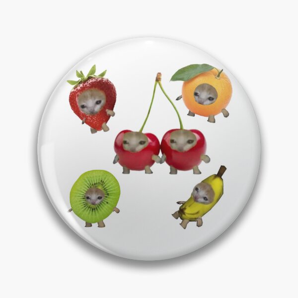 Item preview, cat meme fruit sticker pack  designed and sold by ececucn.