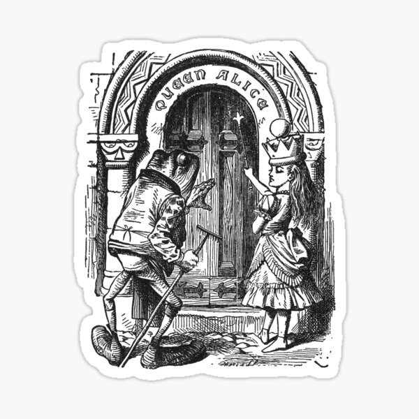 Queen Alice and the Frog Sticker
