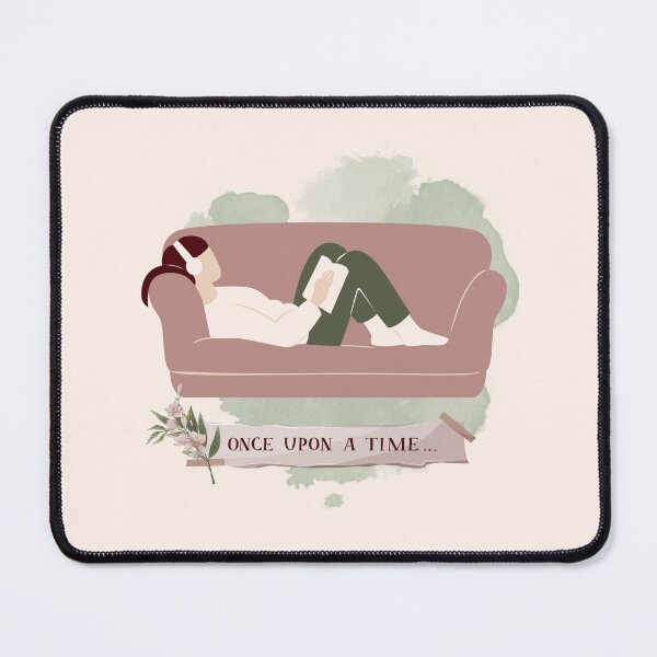 Item preview, Once Upon a Time - Woman Reading a Book on a Sofa designed and sold by CMB-Editing.