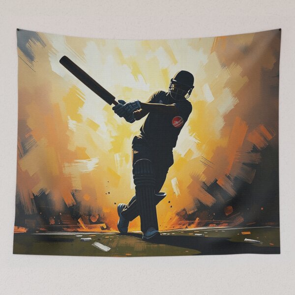 Item preview, Cricketer Hitting Ball designed and sold by Skye Ryan-Evans.