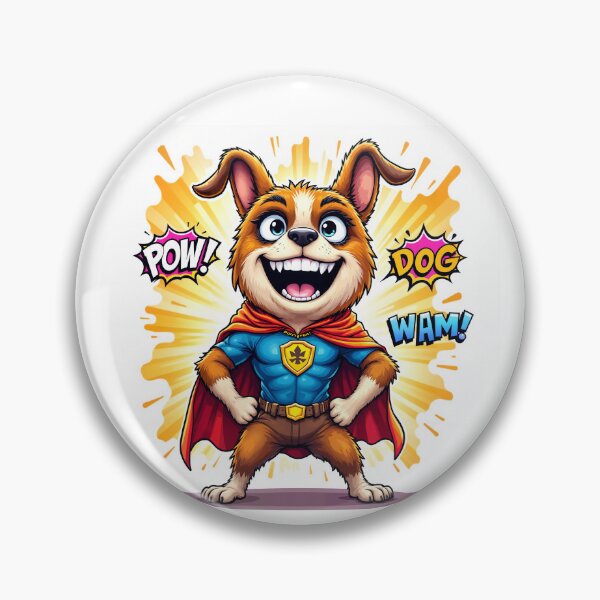 Item preview, Dog Man – Heroic Canine Protector designed and sold by ArtVibesX.