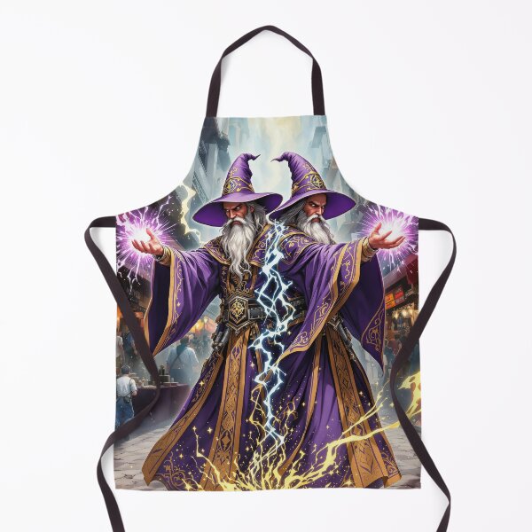 Item preview, Twin Wizards Casting Powerful Magic Spells designed and sold by artwaves.