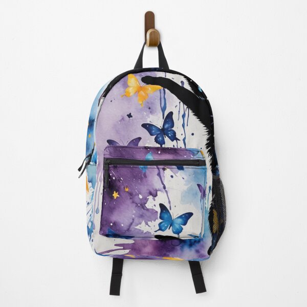 Item preview, galaxy cat with exploding butterfly confetti surprise designed and sold by Zencookie.