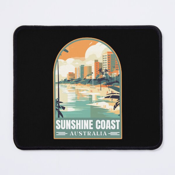 Item preview, Sunshine Coast in Queensland Australia Vector Art Travel Landscape designed and sold by MaateoDesign.